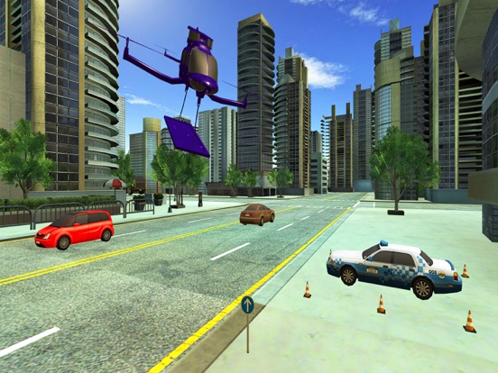 Flying Drone Car Delivery Sim screenshot 4