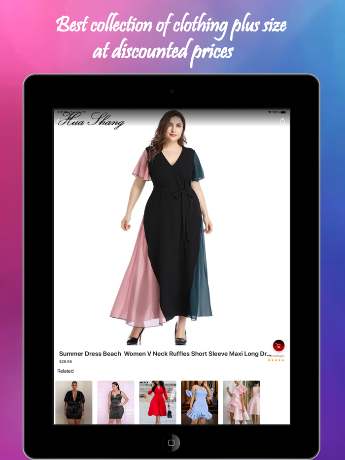 Phụ nữ váy cộng với kích thước