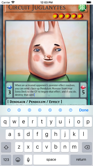 Screenshot #2 pour Card Creator for Yugioh