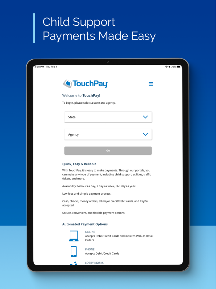 TouchPay Child Support