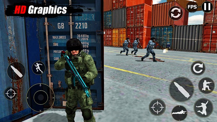 TPS Terrorist Shooter Gun Game screenshot-5