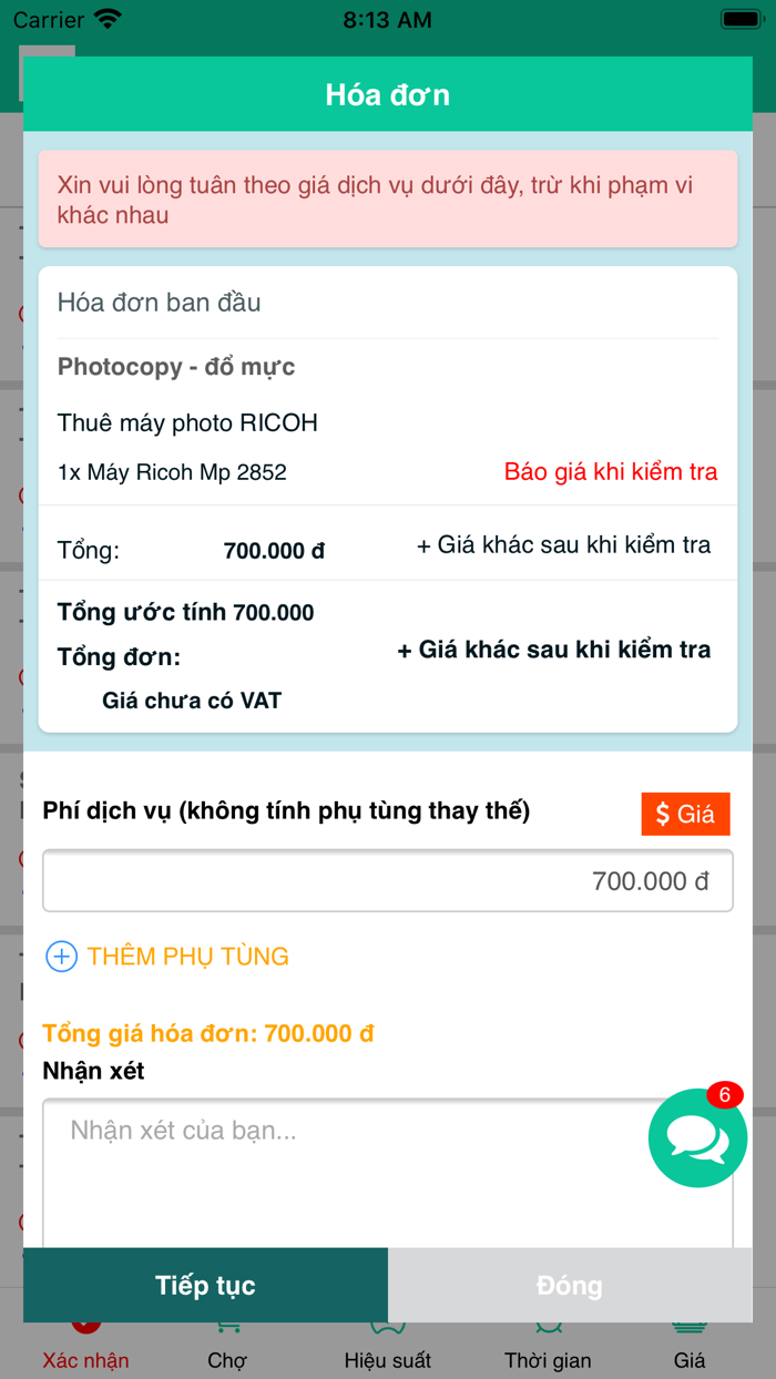Chợ dịch vụ - nhà cung cấp