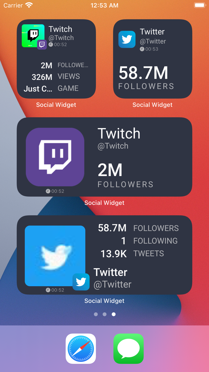 Social Widget Pro  Counter