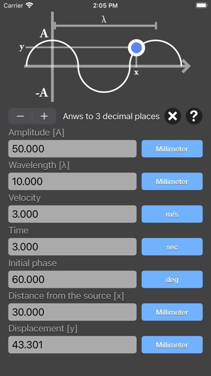 Harmonic Wave Equation Calc screenshot-9