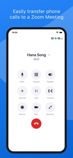 ZOOM Cloud Meetings app screenshot