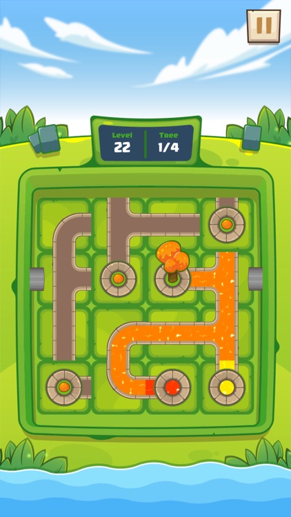 Water Connect - Trees Puzzle screenshot-4