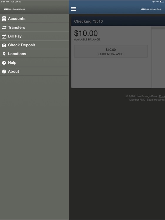 Lisle Savings Bank for iPad