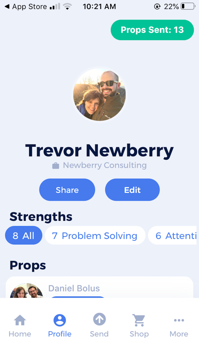 Props Love Show Appreciation