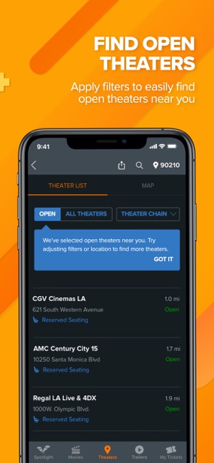 Fandango Movie Tickets Times On The App Store Check out the films timing, trailers and more. fandango movie tickets times on the