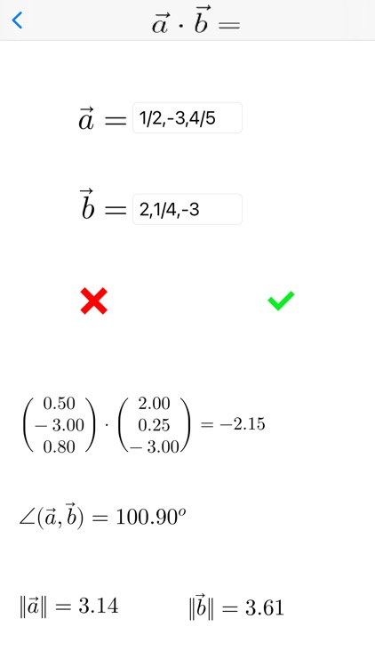 Vector calculator Math Physics