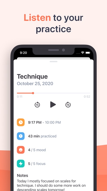 Andante - Practice Journal