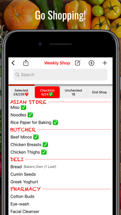 How to cancel & delete Shop3D Grocery Cart Checklist from iphone & ipad 1