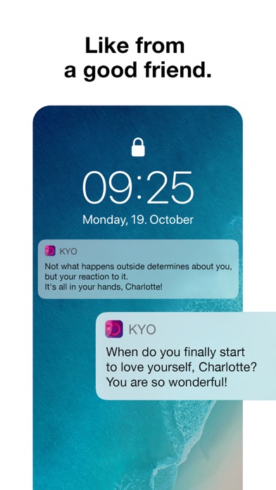 Courageous self-love. KYO. screenshot 3