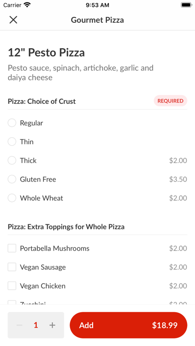 How to cancel & delete Cruzer Pizza - 100% Vegan from iphone & ipad 4