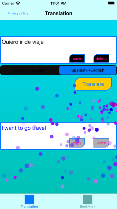 English to Spanish Translator. screenshot 2