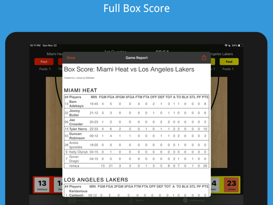 Ultimate Basketball Stats screenshot 3