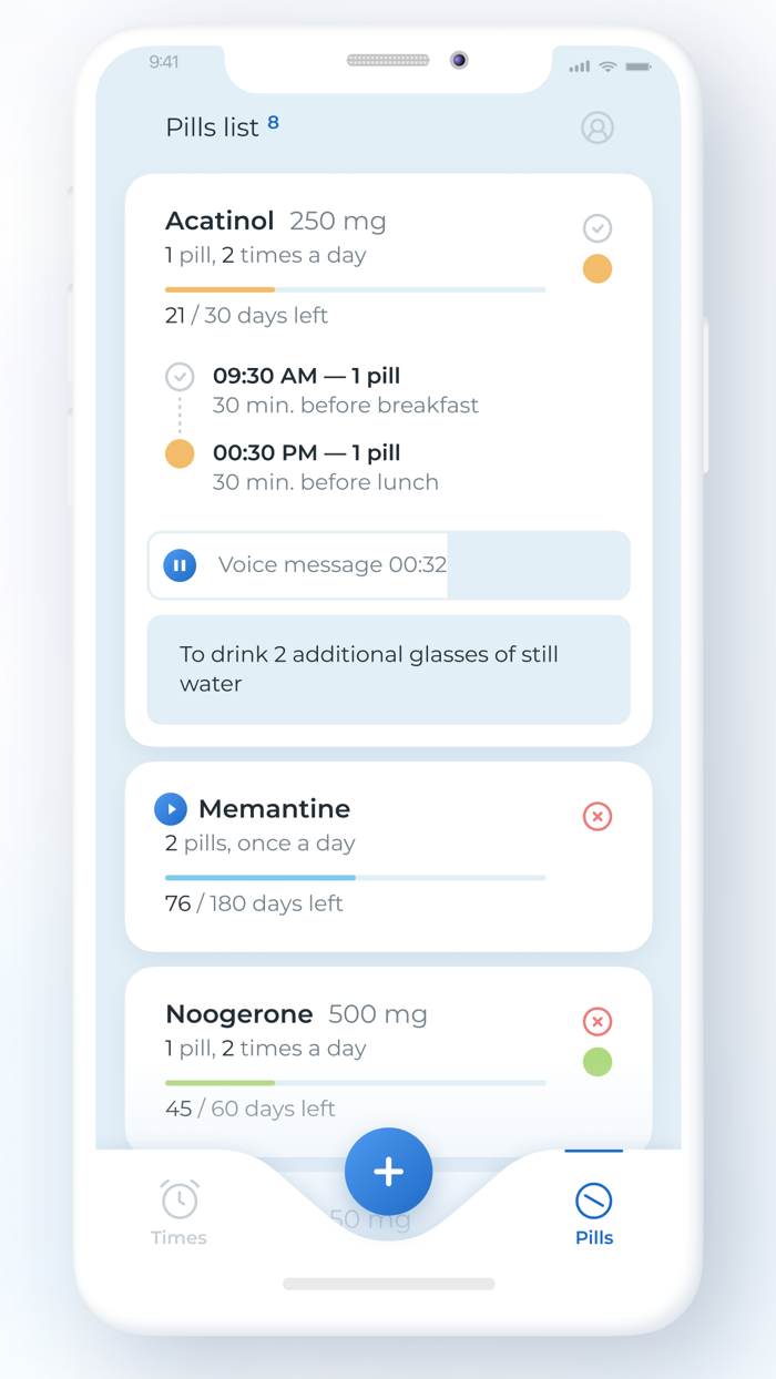 iTake - Pill Schedule App