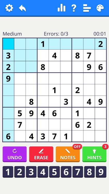Sudoku Levels - classic puzzle