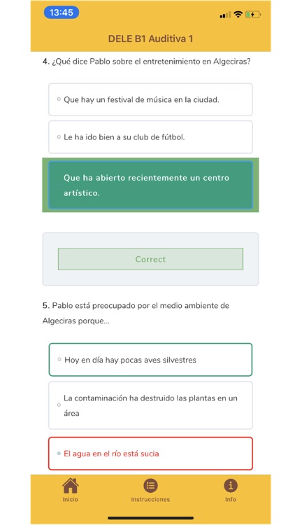 DELE B1 Auditiva 1 screenshot-4