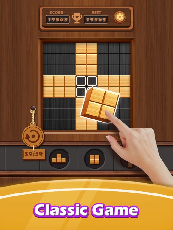 Wood Cube Puzzle: Slide Buildのおすすめ画像1
