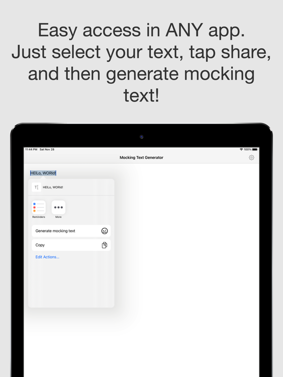 Mocking Text Generator screenshot 2