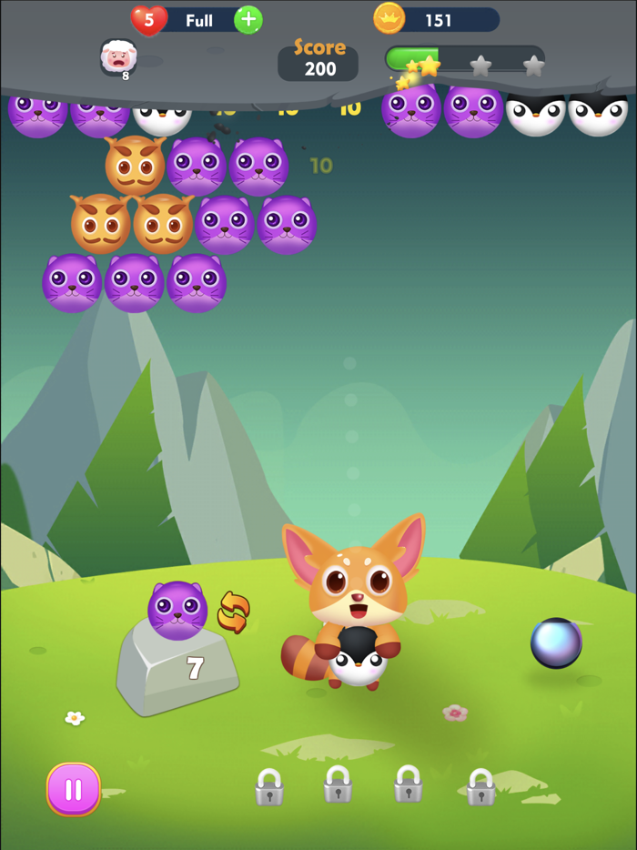 Bubble Shooter-Animals Match