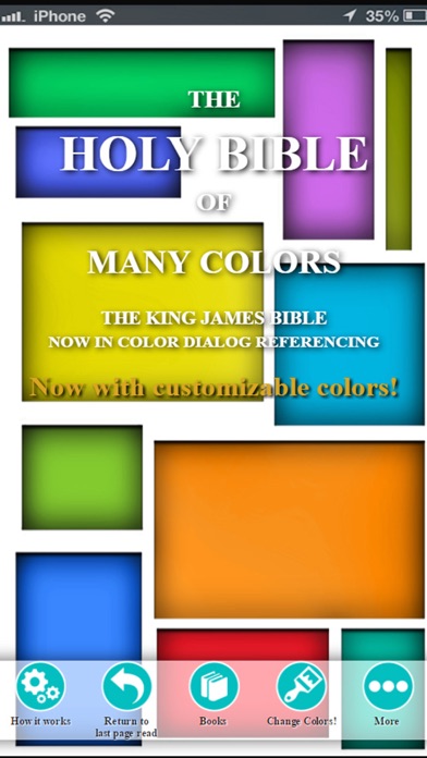 How to cancel & delete Bible of Many Colors. from iphone & ipad 1