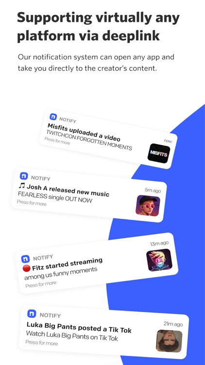 Notify: Subscribe To Creators