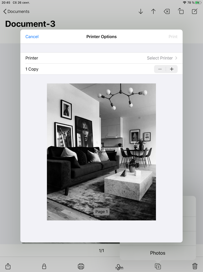 Photo to PDF Scan PDF  Print