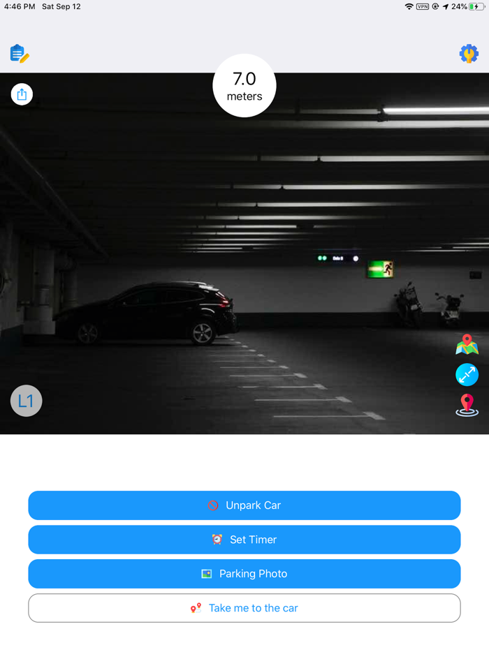 find my car - parking finder