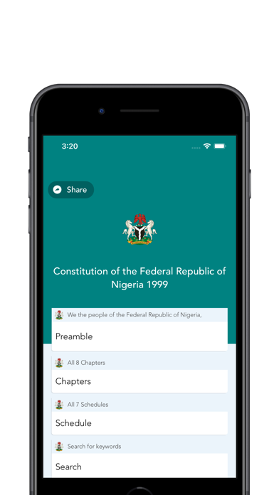How to cancel & delete Nigerian Constitution 1999 from iphone & ipad 1