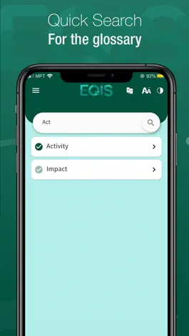 Game screenshot EQIS Glossary apk