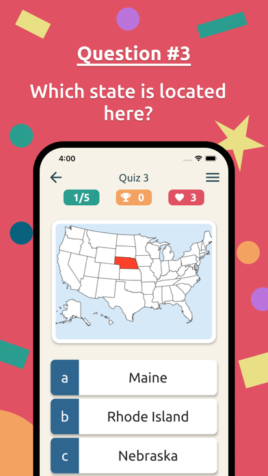 How to cancel & delete U.S. States & Presidents Quiz from iphone & ipad 3