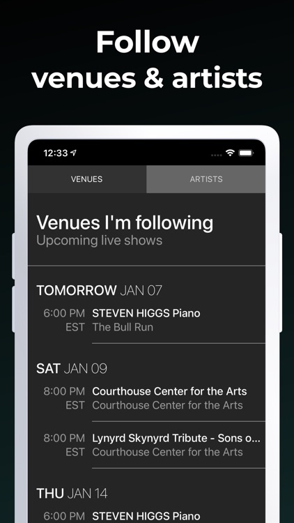 Hearby: Live music venue guide screenshot-3