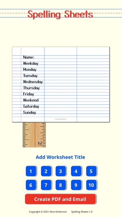Spelling Sheets screenshot-6