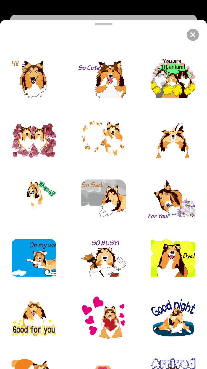 Exciting Sheltie Dog Sticker
