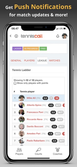 TennisCall: Tennis Player app(圖9)-速報App