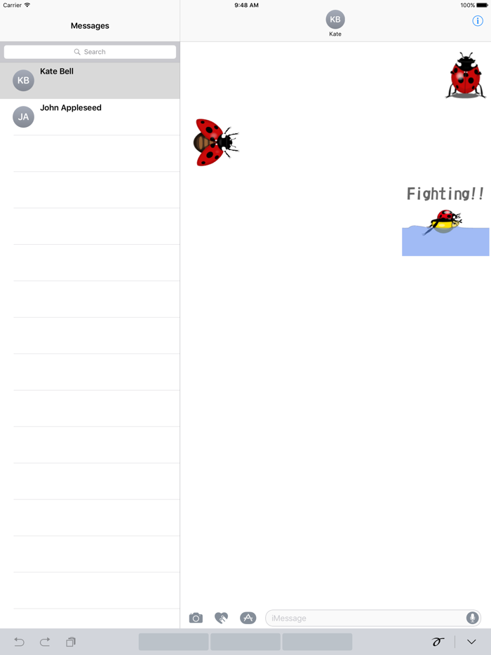 Animated Funny Ladybug Sticker