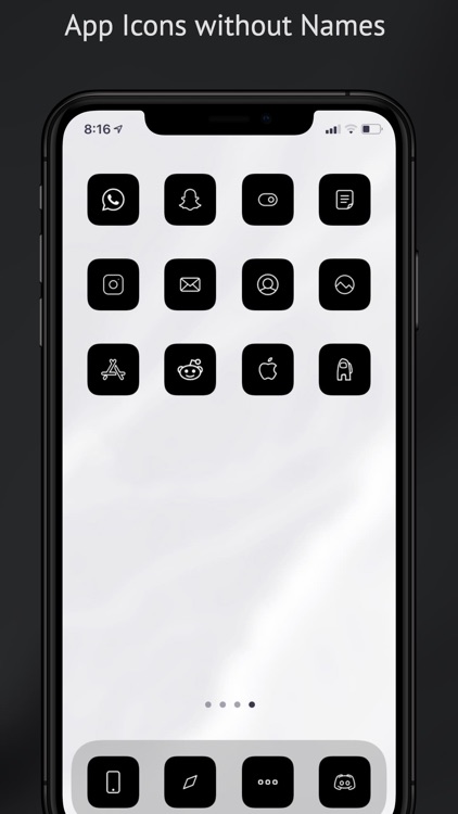 Black And White Aesthetic App Icons