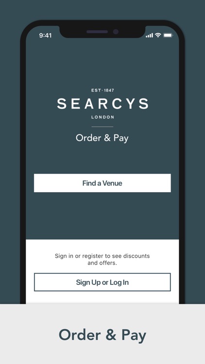 Searcys - Order & Pay