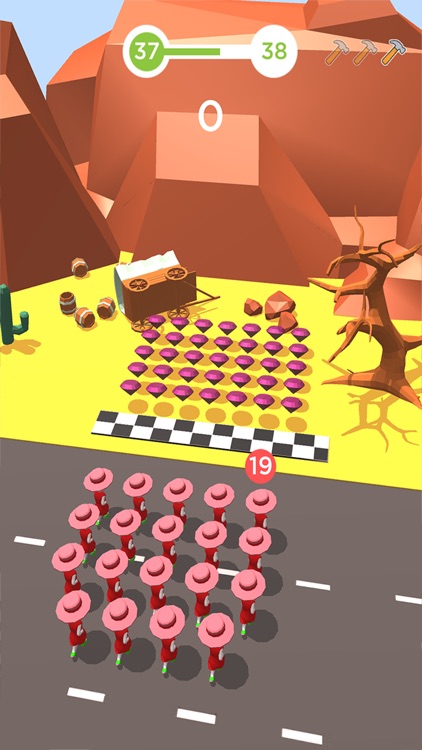 Crowd Street 3D- Traffic Cross screenshot-3