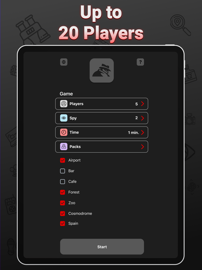 Spy - card party game