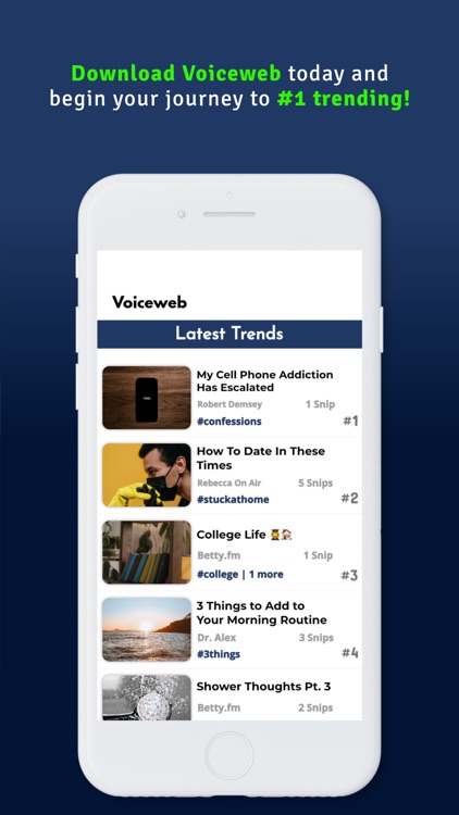 Voiceweb: Audio Social Network screenshot-8