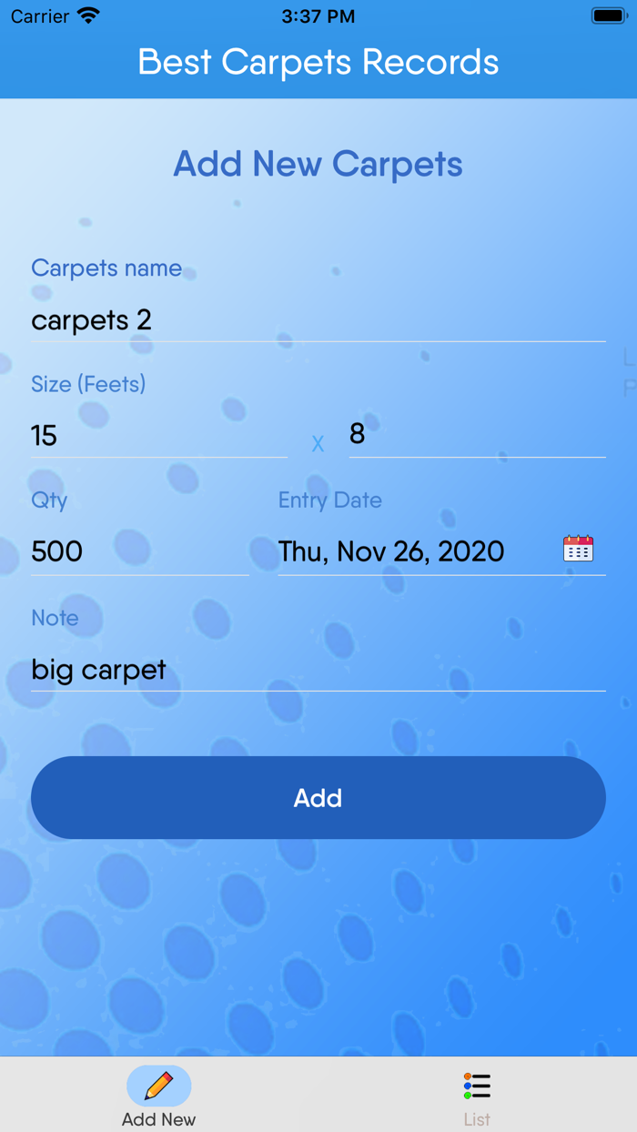 Best Carpets Records