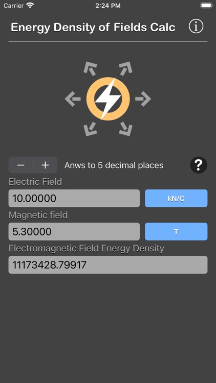Energy Density of Fields Calc screenshot-9