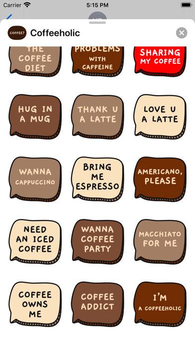 Coffeeholic Stickers screenshot 3