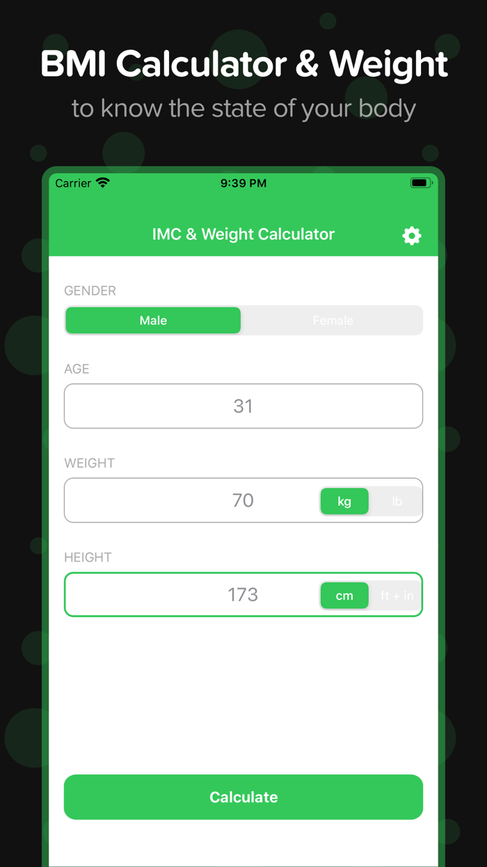 BMI  Weight Calculator
