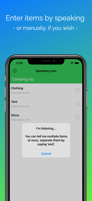 Speaking Lists - Speech input(圖3)-速報App