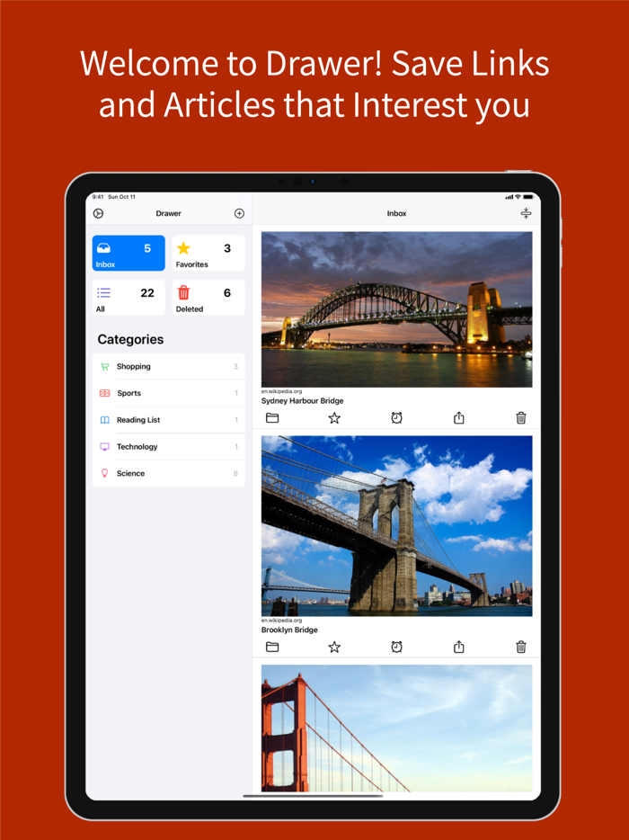 Drawer - Link Saver/Organizer