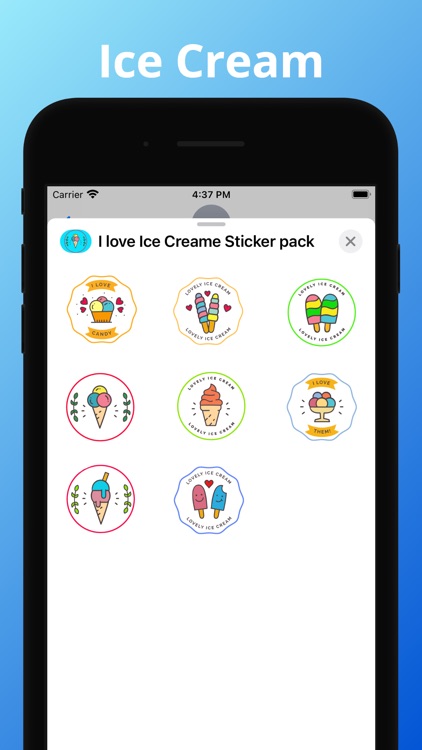 Ice Cream emoji & stickers